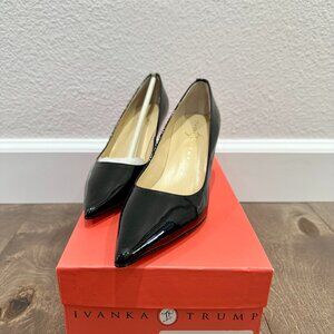 Black Patent Leather Ivanka Trump Indico Pumps - Size 7M